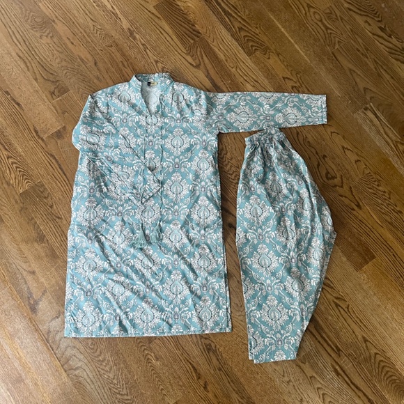 2Pc Matching Viscose Printed Kurta & Shalwar Set - Picture 5 of 5